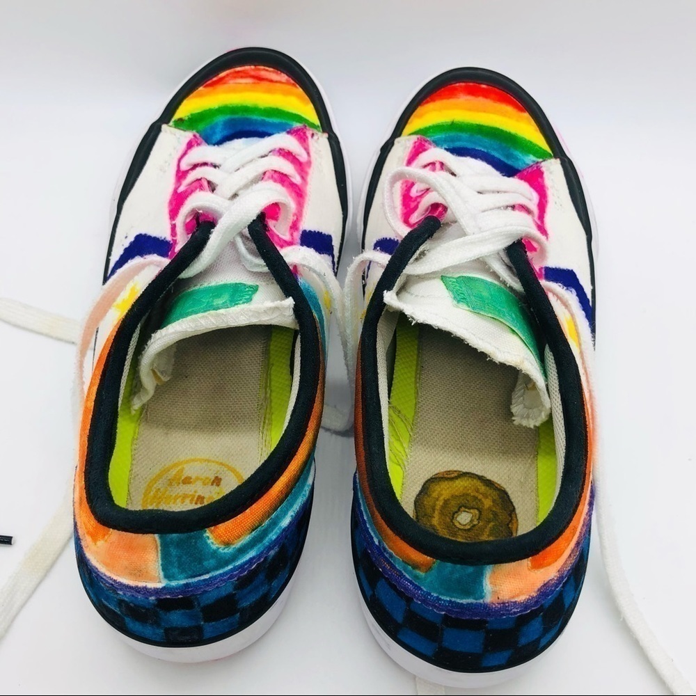 CONVERSE AARON HERRINGTON CANVAS SNEAKERS WITH 2 STARS SIZE M6/W8 - Picture 3 of 15